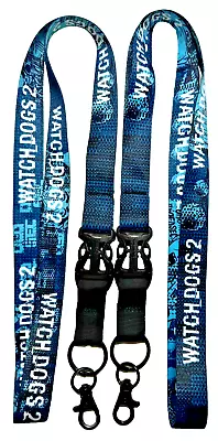 Watchdogs 2 Playstation 4 PS4 Xbox One PC Promotional Lanyard Chain Lot Of 2 • $9.99