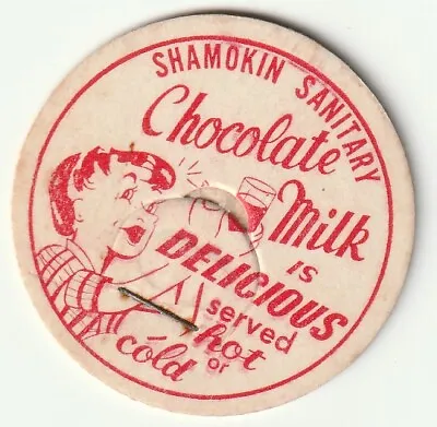 Milk Bottle Cap. Shamokin Sanitary Dairy. Shamokin Pa. • $3.49