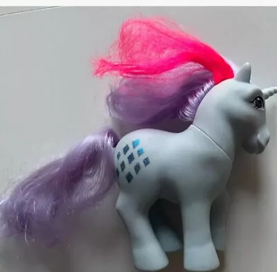 Vintage G1 My Little Ponies 1980s Sparkler (light Blue Pony With Diamonds) • $5