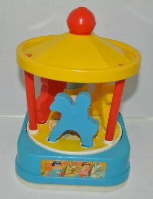 CHICCO Merry Go Round Vintage Musical TOY Italy • $8.56