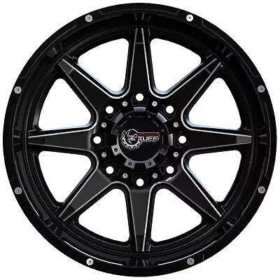 (4) RT800 20  8x180 20x10 -18 Offset Black Wheels Rims Set Fits Sierra Silverado • $1074