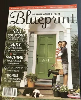 2006 BLUEPRINT MAGAZINE Premier Issue Martha Stewart Living Publication   NEW • $4.99