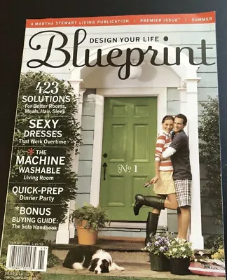 NEW 2006 BLUEPRINT MAGAZINE Premier Issue Martha Stewart Living - Combined Ship • $6.99