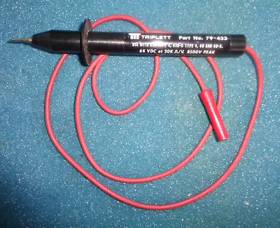 Vintage Triplett Model 79-433 High Voltage Probe Or Test Lead. • $19.99