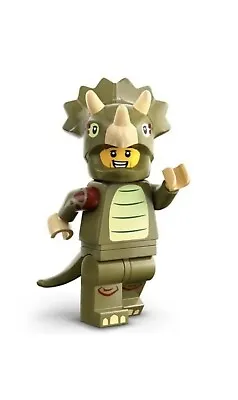 Lego 71045 Minifigure Dinosaur Triceratops Costume Fan Series 25 • $18.82