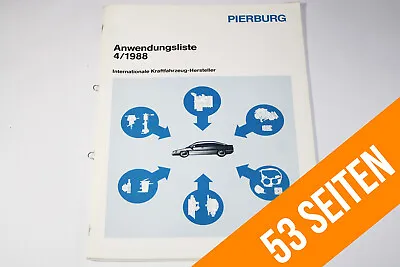 Application List Citroen Peugeot Volvo .. Pierburg Solex Carburetor Pumps Valves • $21.20