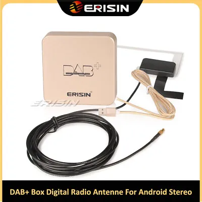 Erisin Digital Radio Aerial DAB+ Amplified Antenna For Android Car Stereos ES364 • £32.13