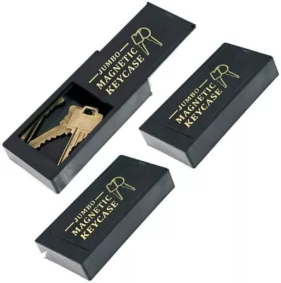 WYZworks LARGE MAGNETIC Hide A Key Cash Safe Holder Outdoor Compartment - 3pk • $14.99