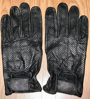 Men's Mesh Perforated Summer Driving Motorcycle Leather Gloves • $5.99
