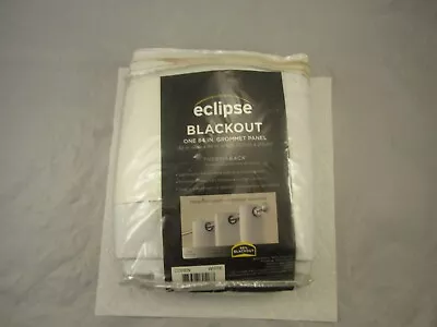 Eclipse Blackout Panel Curtain Drape 42 X 84 Inches One Cochen White Panel. • $16.99