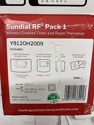 Honeywell Sun Dial RF Squared Pack 1 Wireless Timer And Stat Y9120H2009 • £85