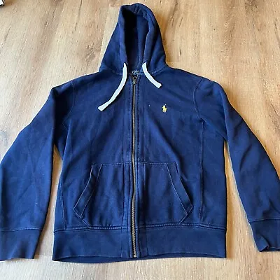 Polo Ralph Lauren Navy Zip Hoodie Men’s Size Medium Jacket • £30