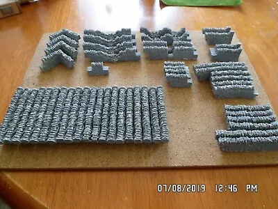 £14.49 • Buy 50 Pieces Stone Walling 00 Gauge  (grey) Scenery Suit Train Coach Brand New
