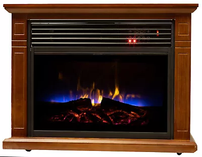 Comfort Glow QF4570R Mobile Quartz Electric Fireplace -  Real Flame™ Technology • $288