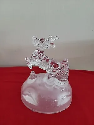Rudolph Reindeer Lead Crystal Christmas Figurine Vintage Cristal D'Arques • $8.99