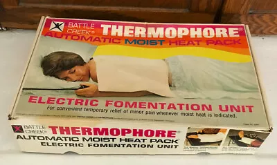 Moist Heat Pack  Vintage 1978 Battle Creek Thermophore Automatic  13  X 13  • $30