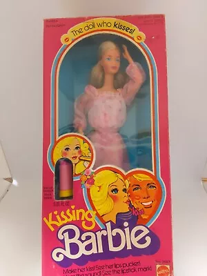 Vtg 1978 Kissing Barbie Doll In Box Mattel  The Doll Who Kisses  #2597 Original • $200