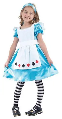 Girls Alice In Wonderland Fancy Dress Costume Fairytale Book Day Dressing Up • £9.95