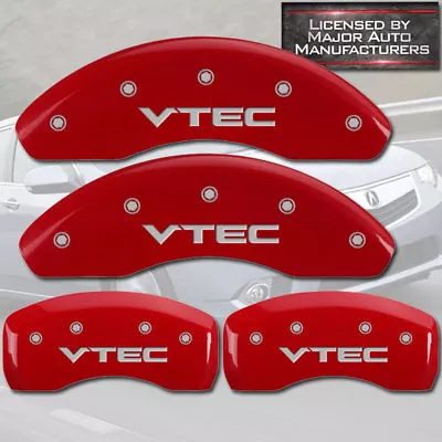 2006-2015 Honda Civic EX Si 1.8 Front Rear Red MGP Brake Disc Caliper Cover VTEC • $224.10