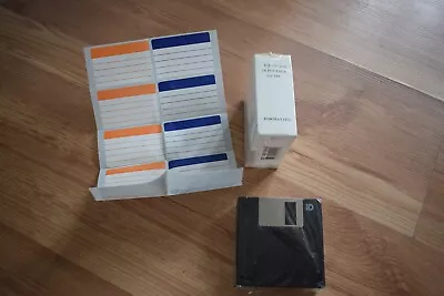 10 Blank Floppy Disks 3.5 Inch 2HD Black. Formatted. Boxed. • £10