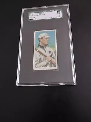 1909-11 T206 Rare Polar Bear Back Danny Murphy Batting SGC 10 Poor Graded 1 • $84.95