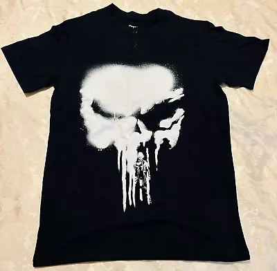 Loot Crate ~ Marvel THE PUNISHER HENLEY T-Shirt ~ Adult M ~ NEW Without Tags • $4