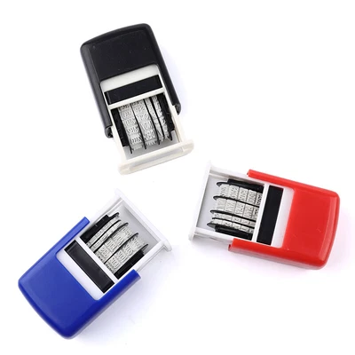 £3.76 • Buy DIY Handle Account Date Stamps Stamping Mud Set Mini Self-Inking StI4UK Th