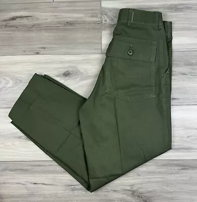 Vintage OG-507 Pants Mens 26x29 Green Pleated Military Fatigue 80s Army • $44.99