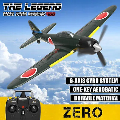 2.4G 4CH A6M Zero Remote Control Model Planes Kit RC WWII RTF Airplane Glider • $102.73