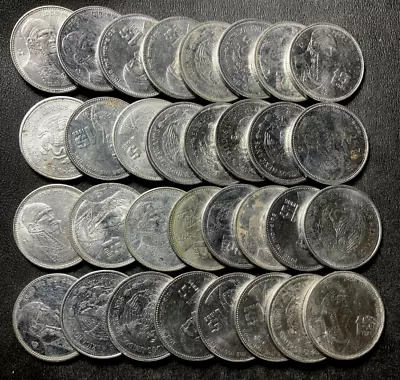 OLD MEXICAN COIN LOT - 32 MORELOS PESOS - Big Group - Lot #A16 • $11.61