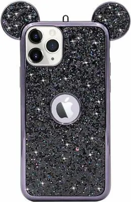 Glitter 3D Mouse Ears Cover Mickey Sparkle Case Diamond Minnie For Apple IPhone  • $9.99