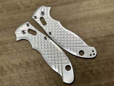 Brushed FRAG Milled Aerospace Grade Aluminum Scales For Spyderco MANIX 2 • $79.50