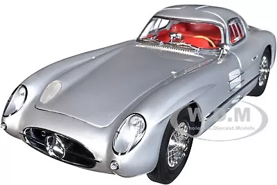 Box Dented 1955 MERCEDES-BENZ 300 SLR UHLENHAUT COUPE SILVER 1/18 CMC M-076 • $355