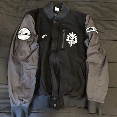Rare Hard To Find Manny Pacquiao Nike Destroyer Jacket Size Large Black Bomber • $350