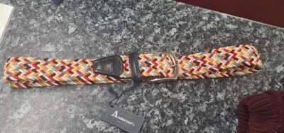 £60 • Buy Anderson's Classic Multi Colour Elastic Woven Belt 30 (Hackney)