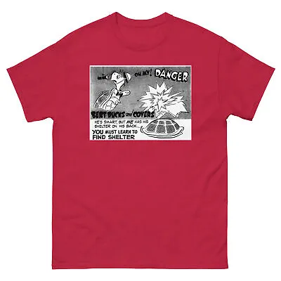 Duck And Cover 1952 Civil Defense Movie Vintage Unisex T-Shirt Black • $26.94