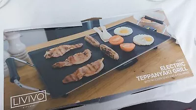 LIVIVO 2kW Electric Teppanyaki Table Top Grill • £14.99