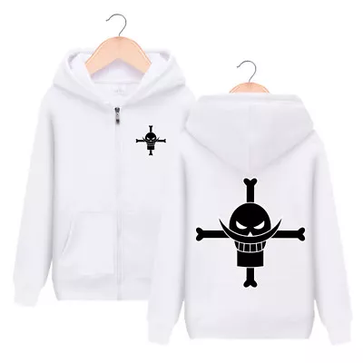 Men Hoodies Anime One Piece White Beard Sweatshirt Cosplay Jacket Coat Hip-pop • $35