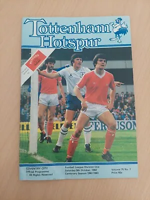 Tottenham Hotspur V Coventry City Official Programme. Centenary Season 1982-1983 • $1.24
