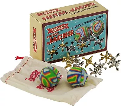 The Magic Toy Shop Retro Jacks Game Classic Knucklebones Fivestones Game With 1 • £8.15