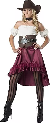 Adult Saloon Gal Western Can Can Girl Costume  • $32.99