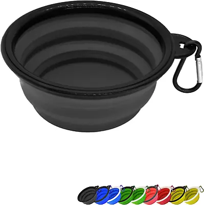 Zenify Dog Bowl - 400Ml Collapsible Foldable Food And Water Feeder Dish - Portab • $18.66