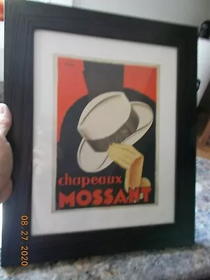 Framed Art Poster Chapeaux Mossant Retro Top Hat By Olsky Frame 14  X 17  • $24.99