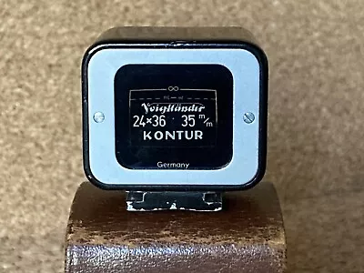 Voigtlander Kontur  50mm Viewfinder For 24x36 35mm Film Cameras & Leather Case • $45