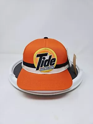 VTG NASCAR Tide Racing Team Embroidered Snap Back Trucker Hat Ricky Rudd 90s NWT • $39.99