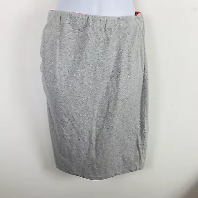 Unbranded Women Athleisure Skirt Sz S Gray Orange Reversible Straight Stretch  • $17.60