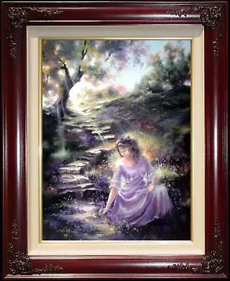 Marty Bell ~ Where Violets Grow 24x18 A/P ~ Limited Edition Oil On Canvas • $995