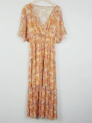 $95 • Buy FOREVER NEW Womens Size 16 Or US 12 Darla Tiered Maxi Dress RRP$159.99