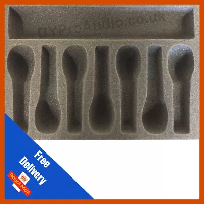 Flight Case Foam - 7 Dynamic Microphone Inserts - Flight Case Insert Foam Case • £19.99