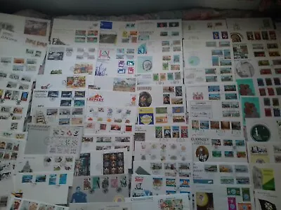£20 • Buy 100 + Guernsey First Day Covers Bundle  BLANK NO Address On Covers SEE PICS